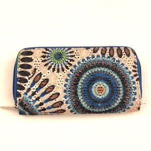 Crochet-Overlay Clutch Wallet